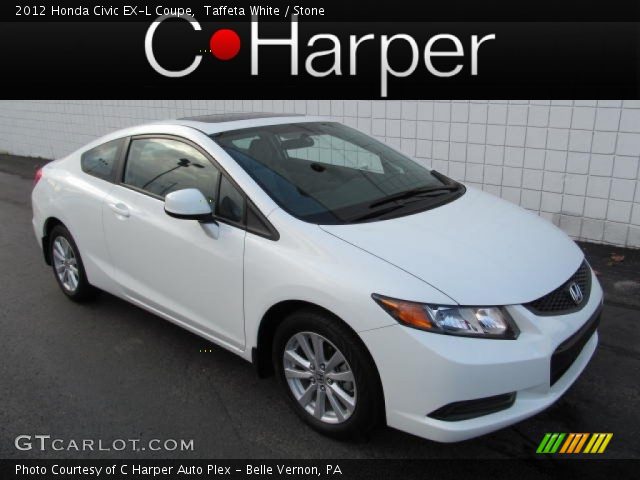 2012 Honda Civic EX-L Coupe in Taffeta White