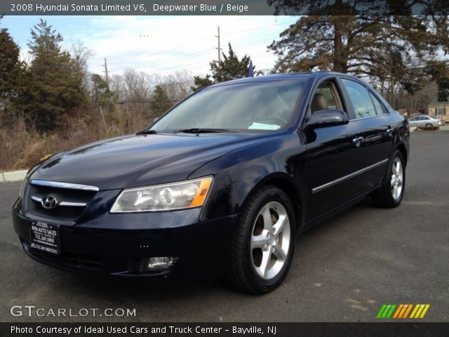 2008 Hyundai Sonata Limited V6 in Deepwater Blue