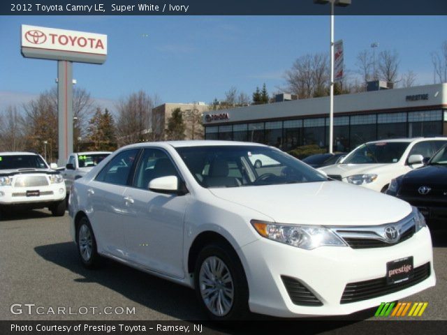 2012 Toyota Camry LE in Super White