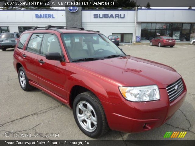 2007 Subaru Forester 2.5 X in Garnet Red Pearl