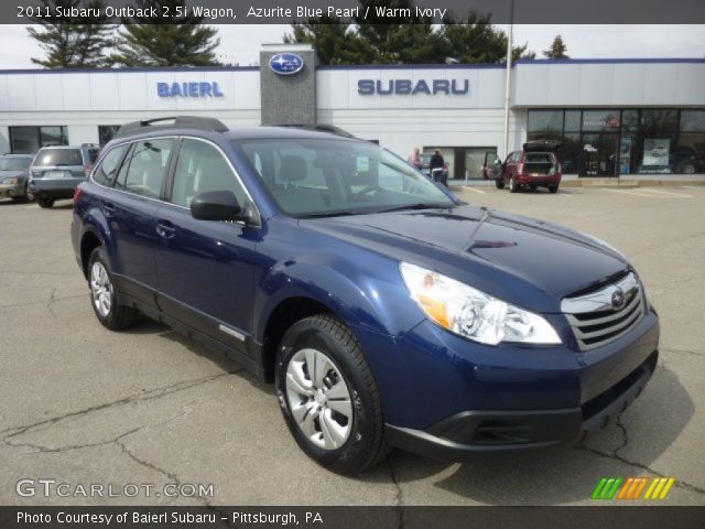 2011 Subaru Outback 2.5i Wagon in Azurite Blue Pearl