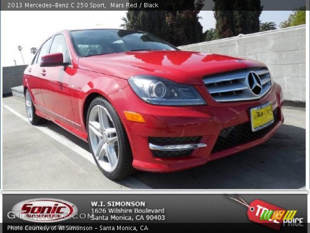 2013 Mercedes-Benz C 250 Sport in Mars Red