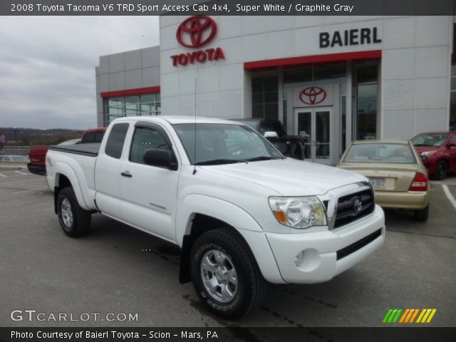 2008 Toyota Tacoma V6 TRD Sport Access Cab 4x4 in Super White