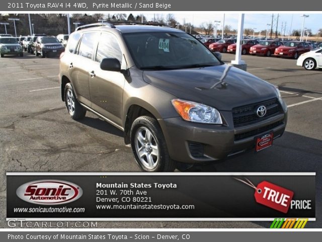2011 Toyota RAV4 I4 4WD in Pyrite Metallic