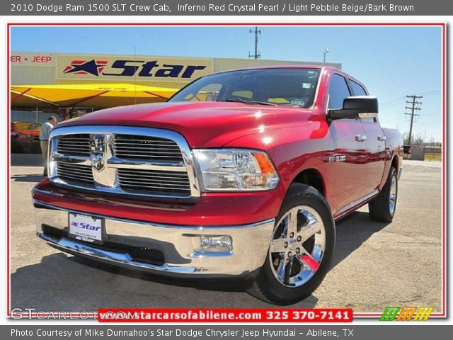 2010 Dodge Ram 1500 SLT Crew Cab in Inferno Red Crystal Pearl