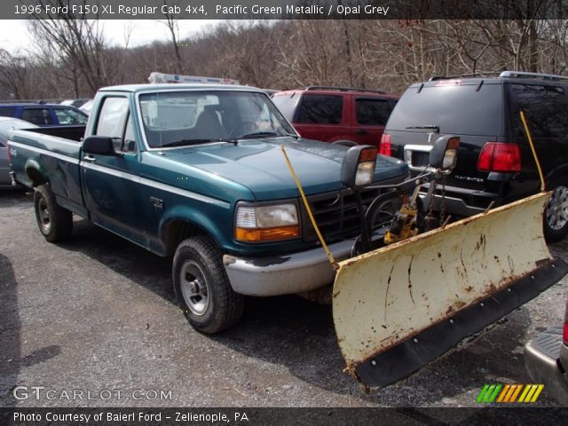 Pacific Green Metallic 1996 Ford F150 Xl Regular Cab 4x4