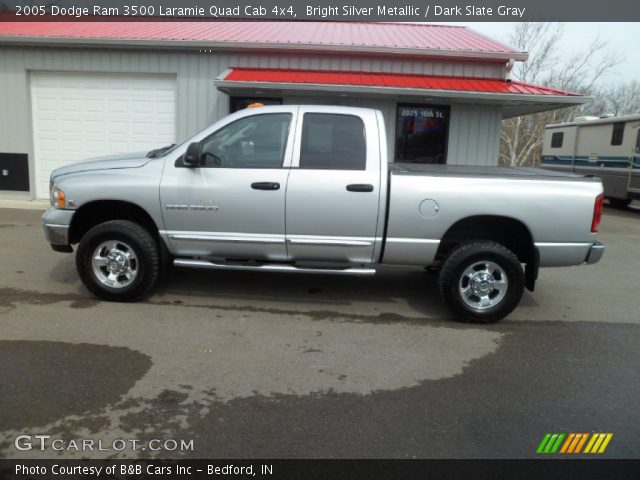 2005 Dodge Ram 3500 Laramie Quad Cab 4x4 in Bright Silver Metallic