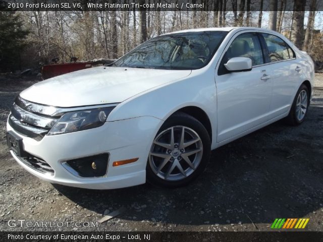 2010 Ford Fusion SEL V6 in White Platinum Tri-coat Metallic