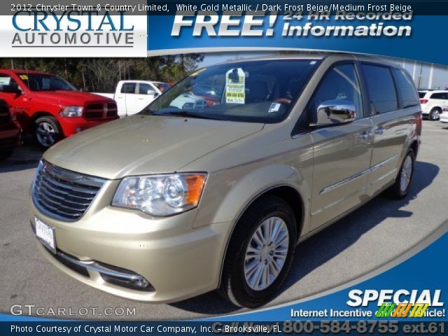 2012 Chrysler Town & Country Limited in White Gold Metallic