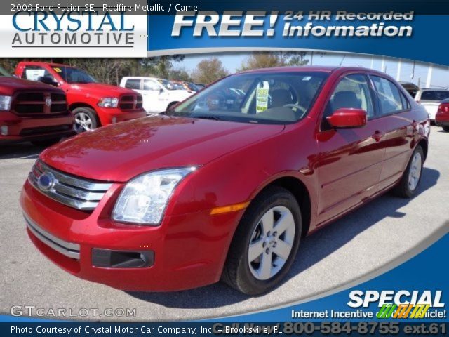 2009 Ford Fusion SE in Redfire Metallic
