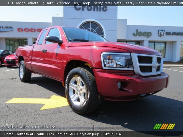 2011 Dodge Dakota Big Horn Extended Cab in Deep Cherry Red Crystal Pearl