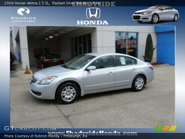 2009 Nissan Altima 2.5 SL in Radiant Silver Metallic