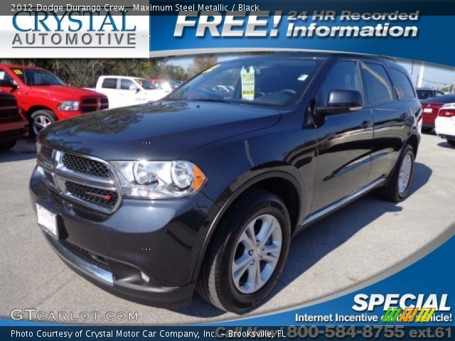 2012 Dodge Durango Crew in Maximum Steel Metallic
