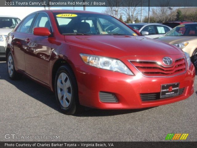 2011 Toyota Camry LE in Barcelona Red Metallic