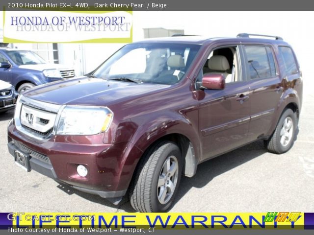 2010 Honda Pilot EX-L 4WD in Dark Cherry Pearl