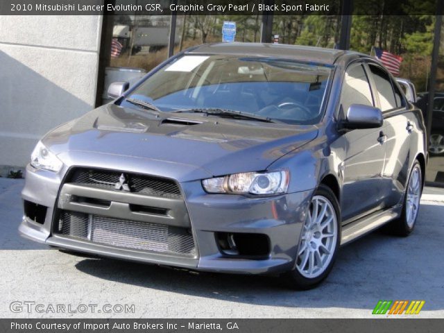2010 Mitsubishi Lancer Evolution GSR in Graphite Gray Pearl