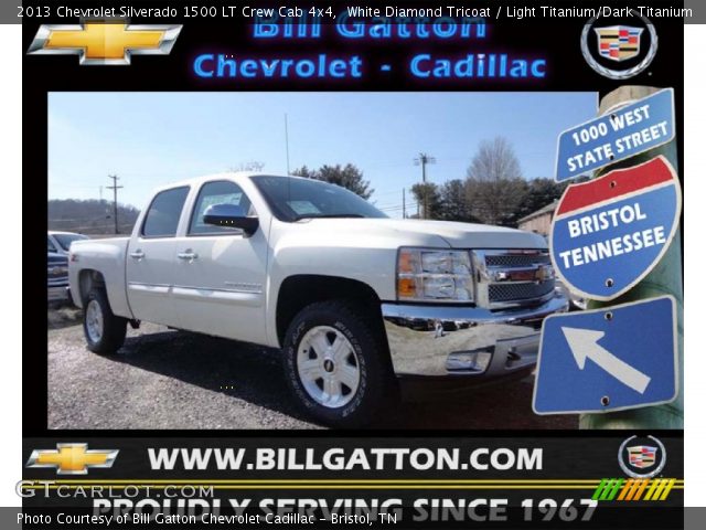 2013 Chevrolet Silverado 1500 LT Crew Cab 4x4 in White Diamond Tricoat