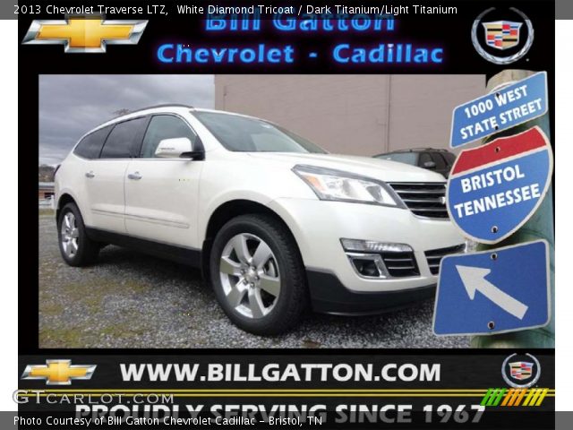 2013 Chevrolet Traverse LTZ in White Diamond Tricoat