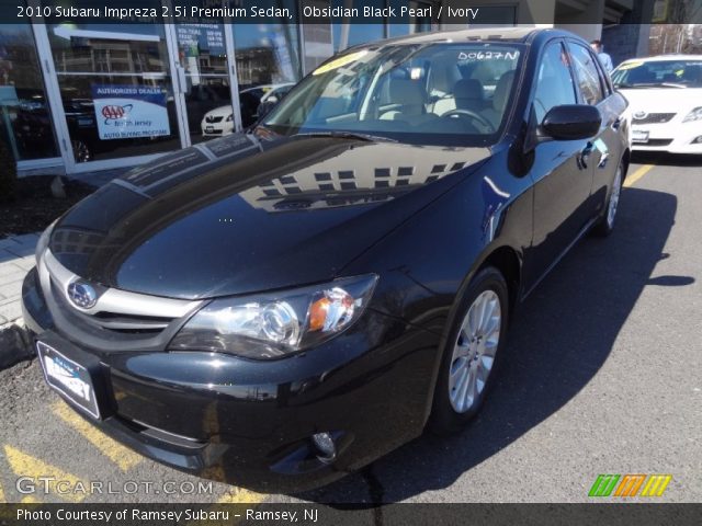 2010 Subaru Impreza 2.5i Premium Sedan in Obsidian Black Pearl