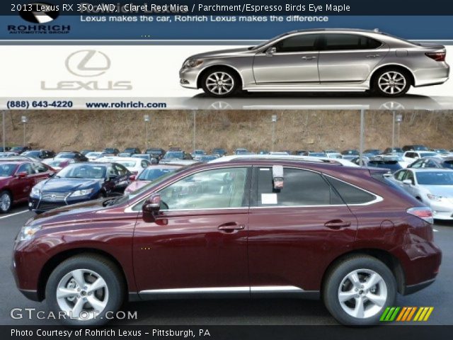 2013 Lexus RX 350 AWD in Claret Red Mica