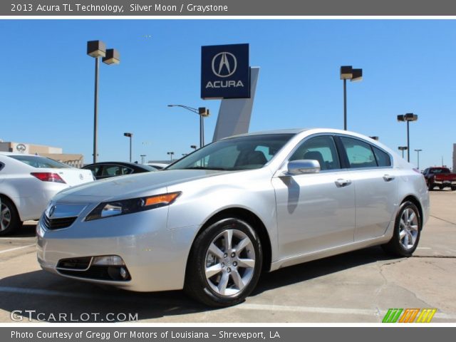 2013 Acura TL Technology in Silver Moon