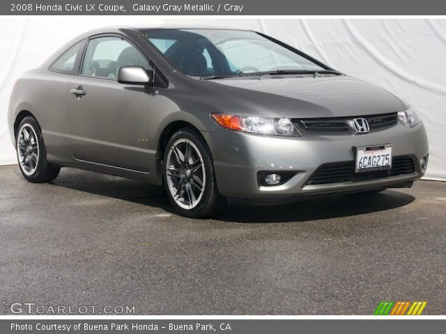 2008 Honda Civic LX Coupe in Galaxy Gray Metallic