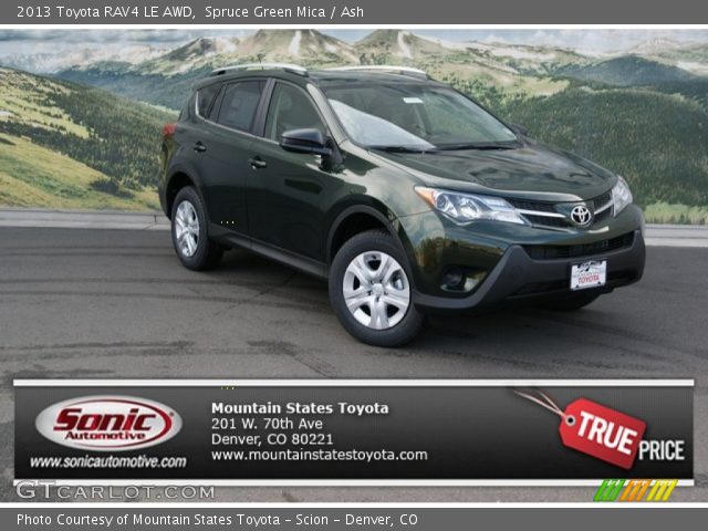2013 Toyota RAV4 LE AWD in Spruce Green Mica