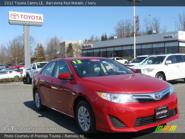 2012 Toyota Camry LE in Barcelona Red Metallic