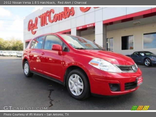 2012 Nissan Versa 1.8 S Hatchback in Red Alert