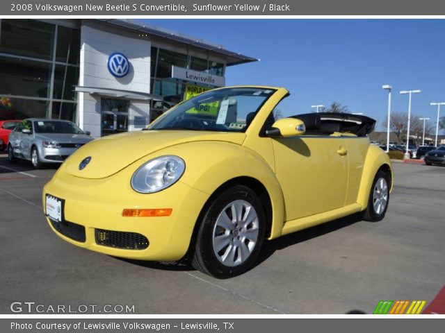 2008 Volkswagen New Beetle S Convertible in Sunflower Yellow