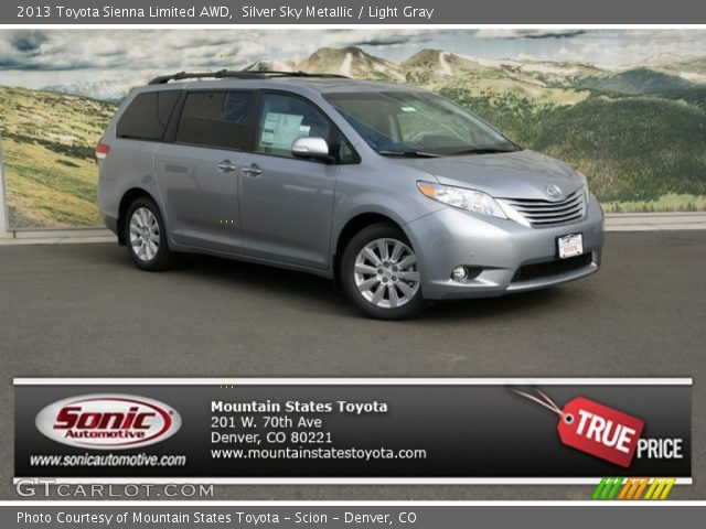 2013 Toyota Sienna Limited AWD in Silver Sky Metallic