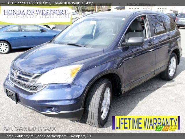 2011 Honda CR-V EX 4WD in Royal Blue Pearl