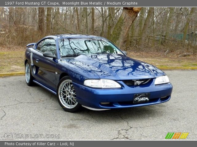 1997 Ford Mustang GT Coupe in Moonlight Blue Metallic