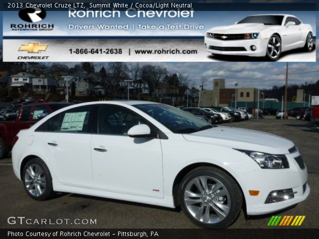 2013 Chevrolet Cruze LTZ in Summit White
