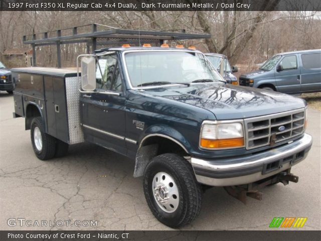 1997 Ford F350 XL Regular Cab 4x4 Dually in Dark Tourmaline Metallic