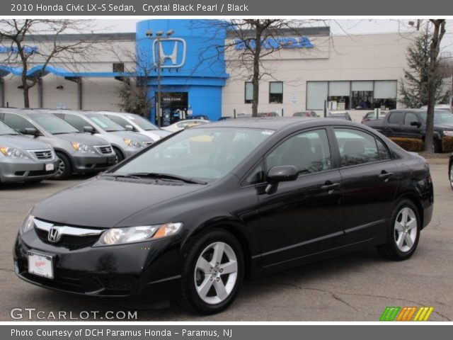 2010 Honda Civic LX-S Sedan in Crystal Black Pearl