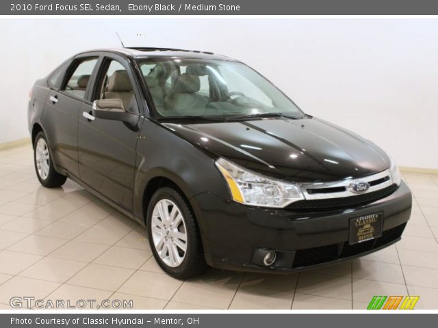 2010 Ford Focus SEL Sedan in Ebony Black