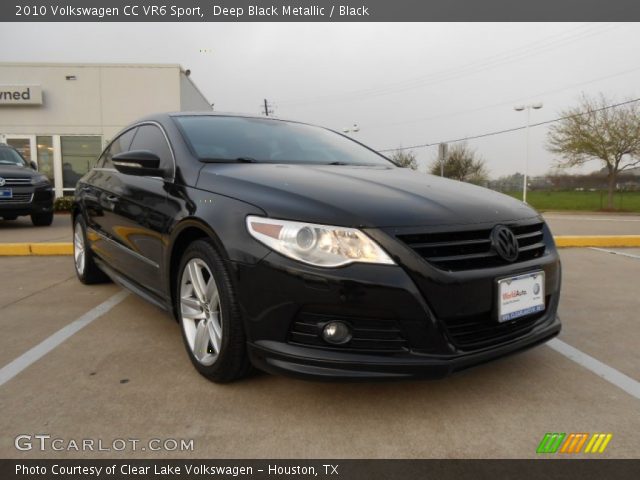 2010 Volkswagen CC VR6 Sport in Deep Black Metallic