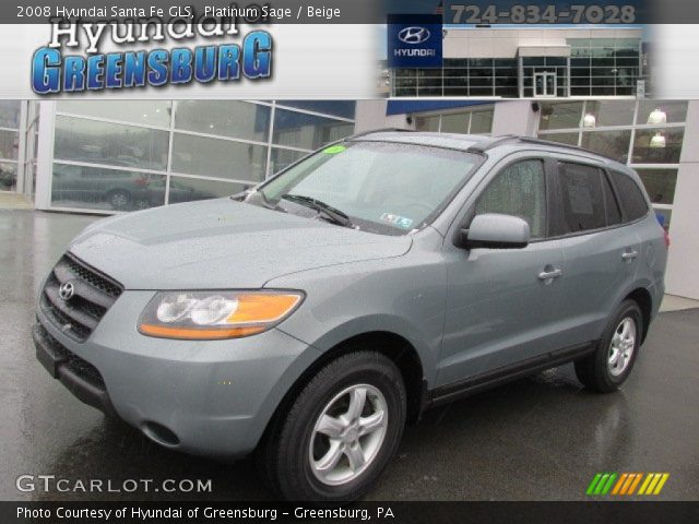 2008 Hyundai Santa Fe GLS in Platinum Sage