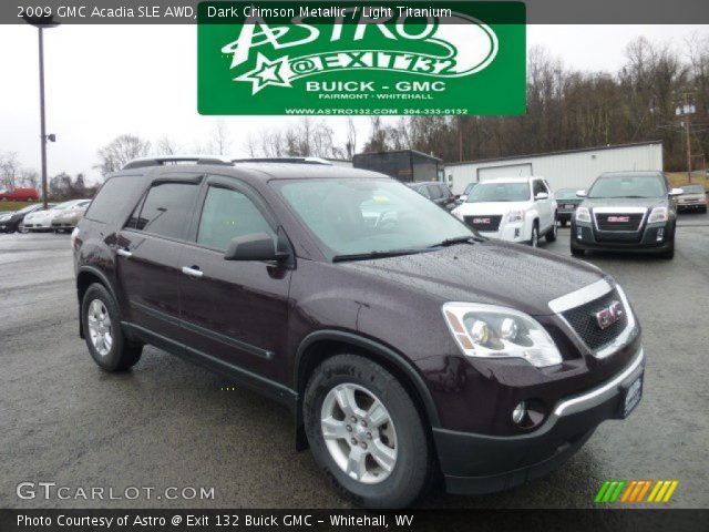 2009 GMC Acadia SLE AWD in Dark Crimson Metallic
