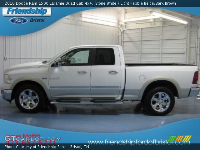 2010 Dodge Ram 1500 Laramie Quad Cab 4x4 in Stone White
