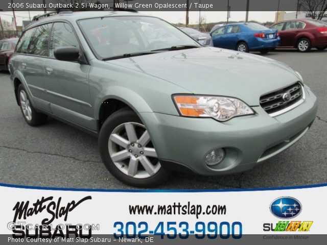 2006 Subaru Outback 2.5i Wagon in Willow Green Opalescent