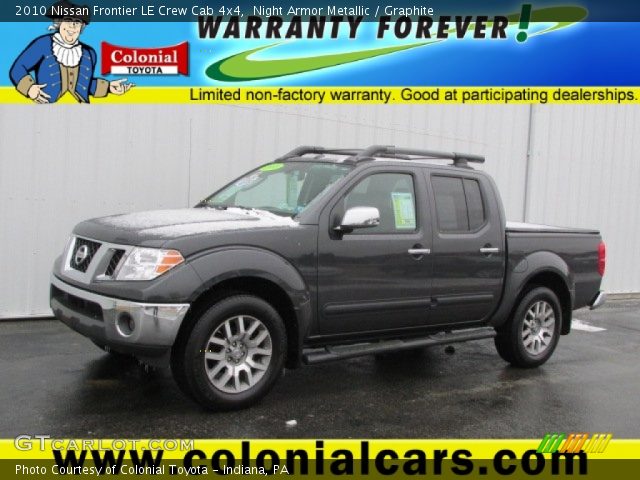2010 Nissan Frontier LE Crew Cab 4x4 in Night Armor Metallic
