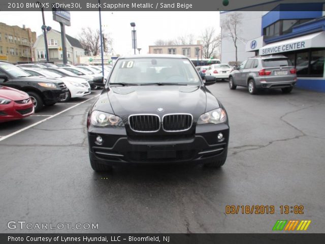 2010 BMW X5 xDrive30i in Black Sapphire Metallic