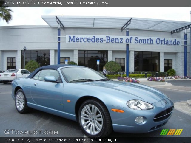 2006 Jaguar XK XK8 Convertible in Frost Blue Metallic