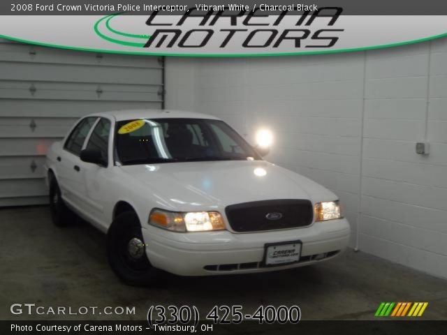 2008 Ford Crown Victoria Police Interceptor in Vibrant White