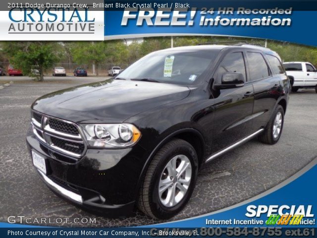 2011 Dodge Durango Crew in Brilliant Black Crystal Pearl