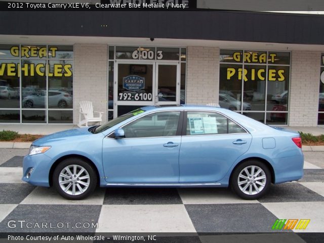 2012 Toyota Camry XLE V6 in Clearwater Blue Metallic