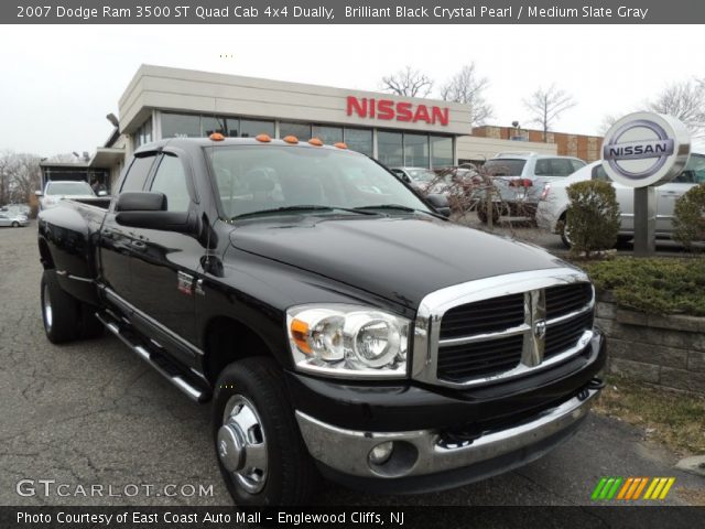 2007 Dodge Ram 3500 ST Quad Cab 4x4 Dually in Brilliant Black Crystal Pearl