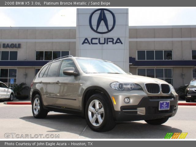 2008 BMW X5 3.0si in Platinum Bronze Metallic